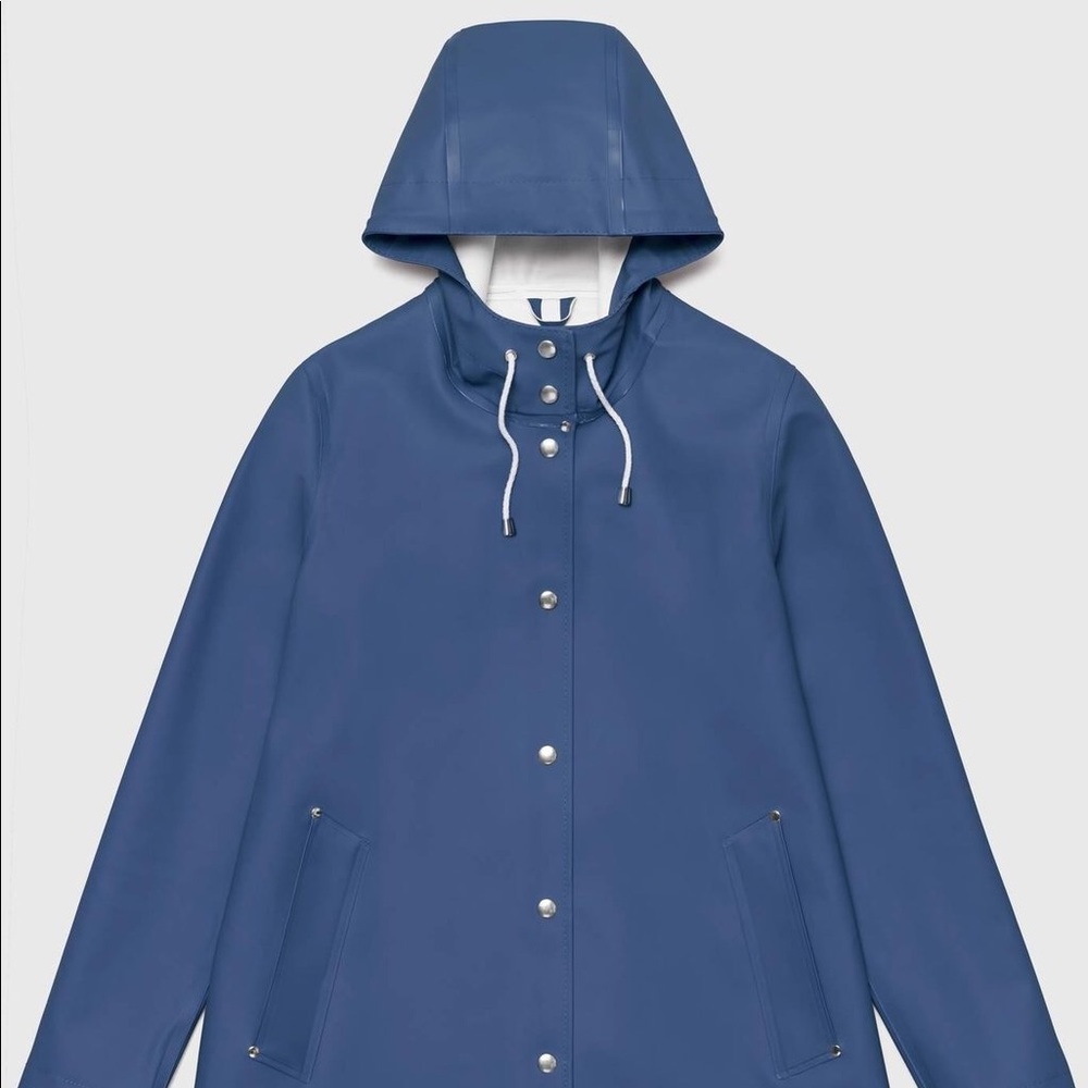 Stutterheim Mosebacke Raincoat Blue Small